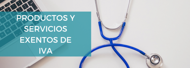 Productos y servicios exentos iva 2022