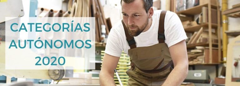 autonomos valores categorias 2020 cuotas y precios