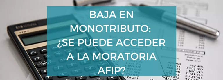 baja monotributo moratoria afip 2020