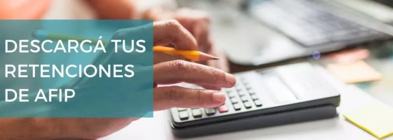 como bajar retenciones afip