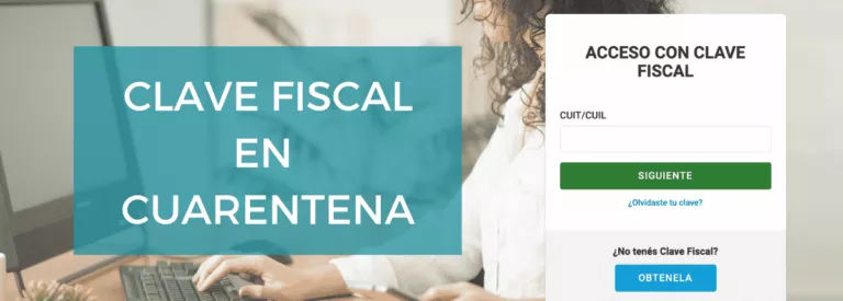 afip clave fiscal cuarentena