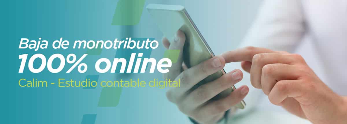 baja monotributo online contador estudio contable
