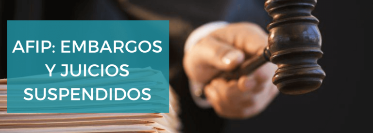 cuarentena afip suspende embargos