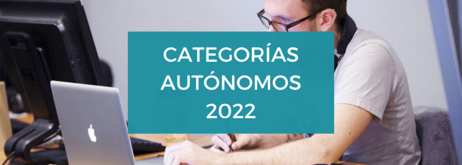 autonomos valores y categorias 2022