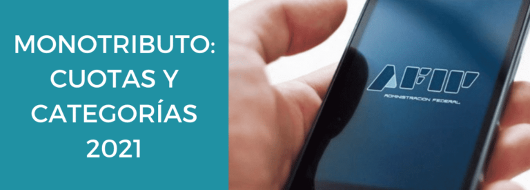 cuotas y categorias monotributo 2021