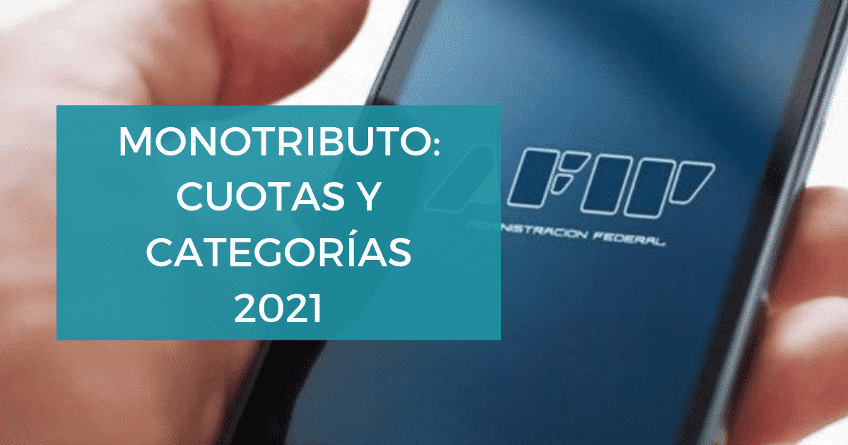 Las nuevas cuotas y categorías Monotributo 2021 de AFIP- Calim