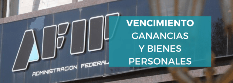 vencimiento ganancias bienes personales