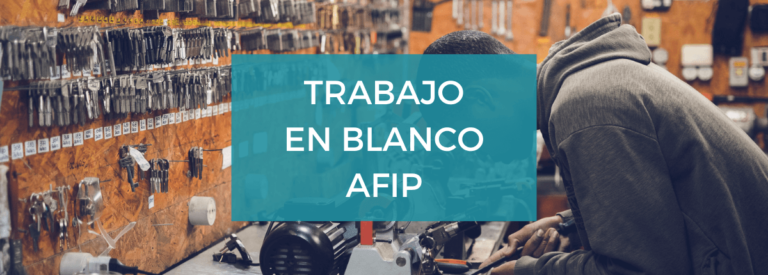 trabajo en blanco afip empleador