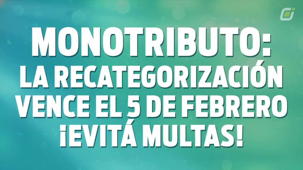 Recategorización del Monotributo